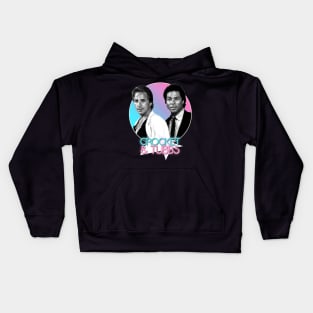 Crockett and Tubbs )( Retro Miami Vice 80s Tribute Kids Hoodie